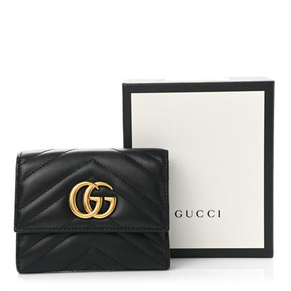 Gucci Calfskin Matelasse GG Marmont Wallet Black 8 of 8