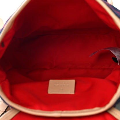 Gucci Wool GG Monogram Children's GG Backpack Blue Red 4 of 10