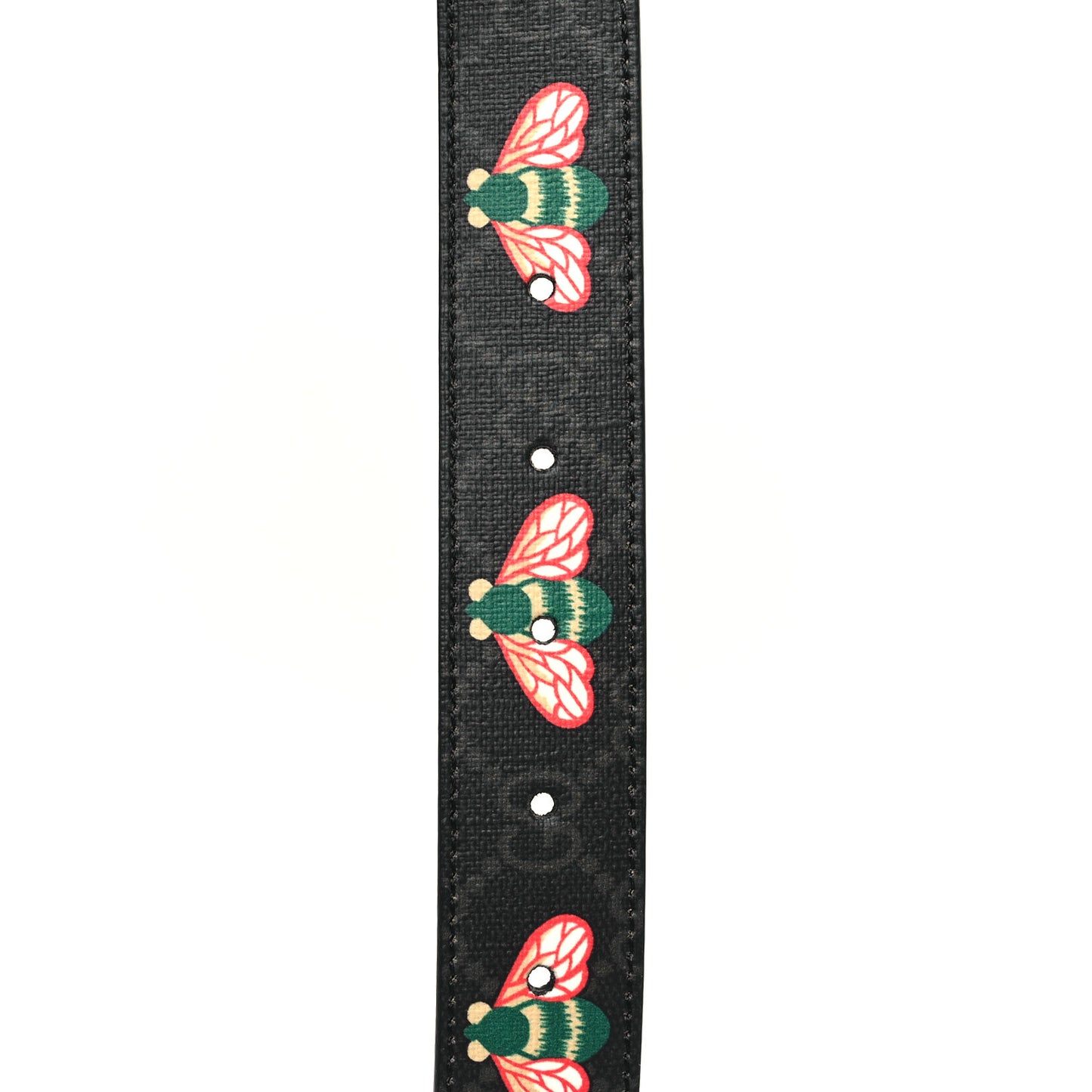 GG Supreme Monogram Bee Multicolor Appia Calfskin 30mm Belt 85 34 Black