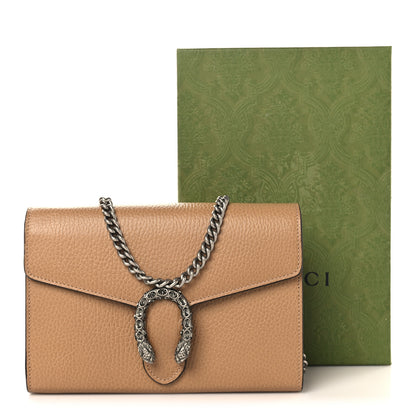 Gucci Dollar Calfskin Crystal Mini Dionysus Chain Wallet Natural Tan Black Diamond 11 of 11