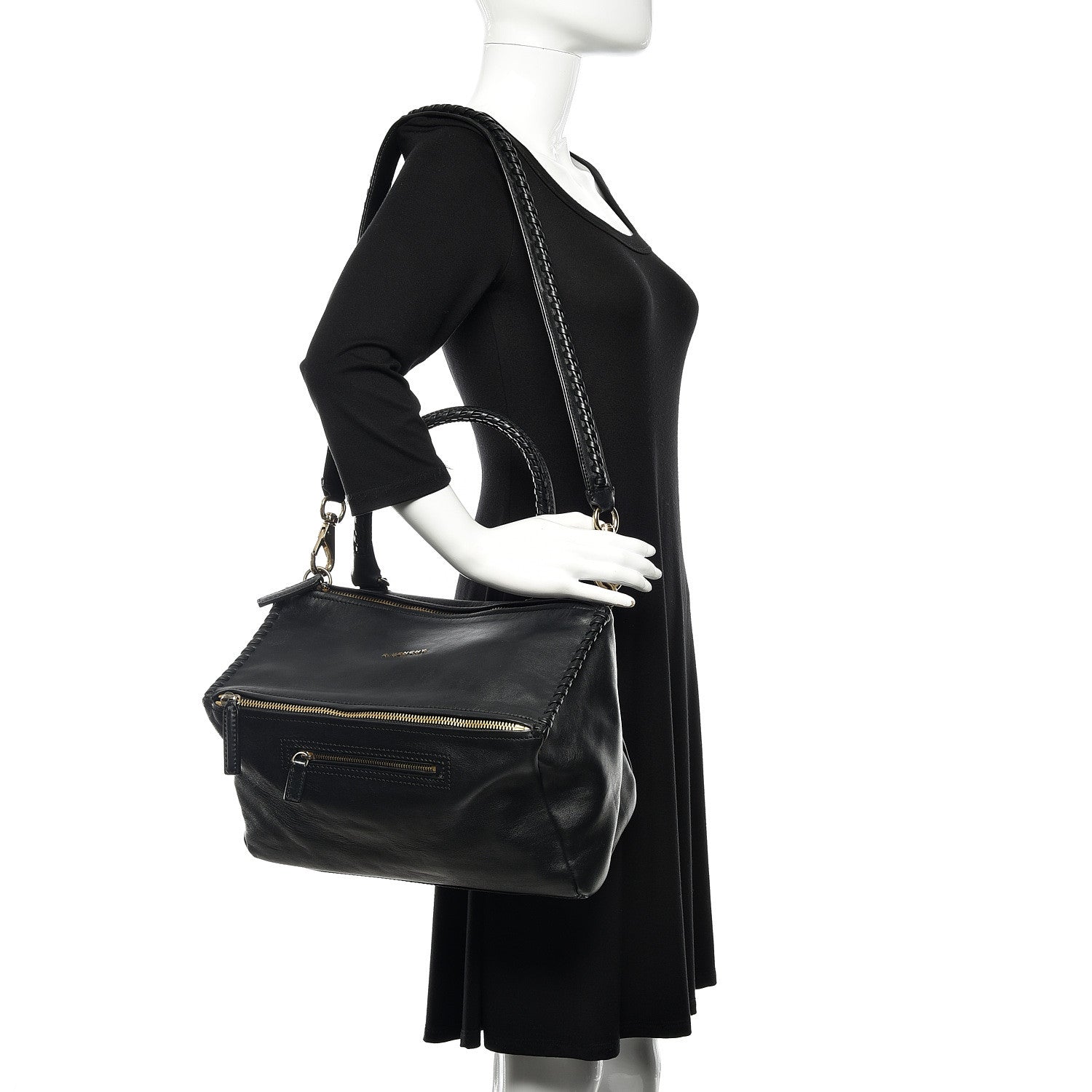 Givenchy Calfskin Whipstitch Large Pandora Black 2 of 14
