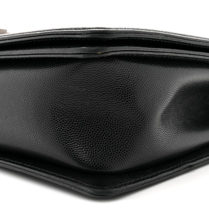 Chanel Caviar Quilted New Medium Boy Flap Black 10 of 14