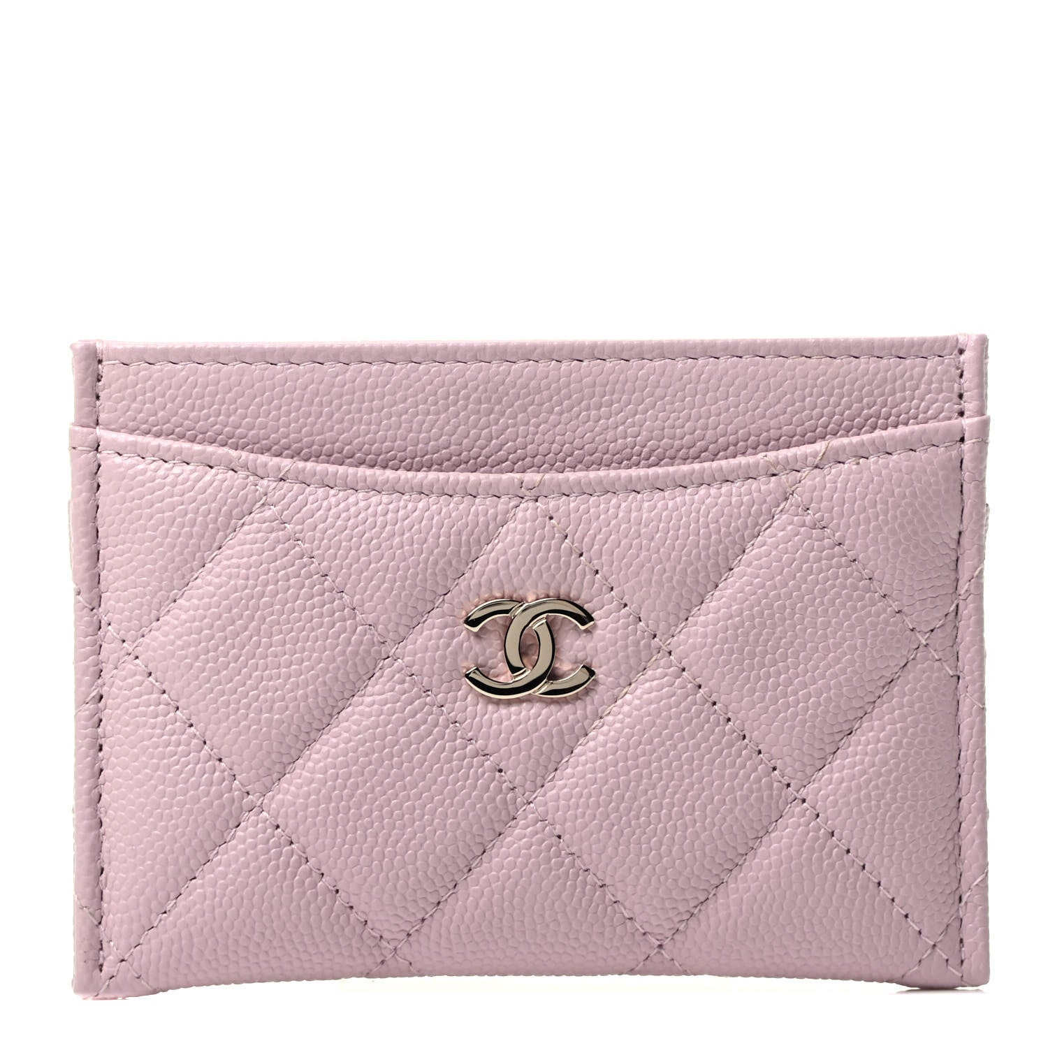 Chanel Caviar Quilted Card Holder Light Pink 1 of 3