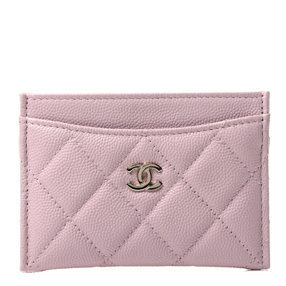 Chanel Caviar Quilted Card Holder Light Pink 1 of 3