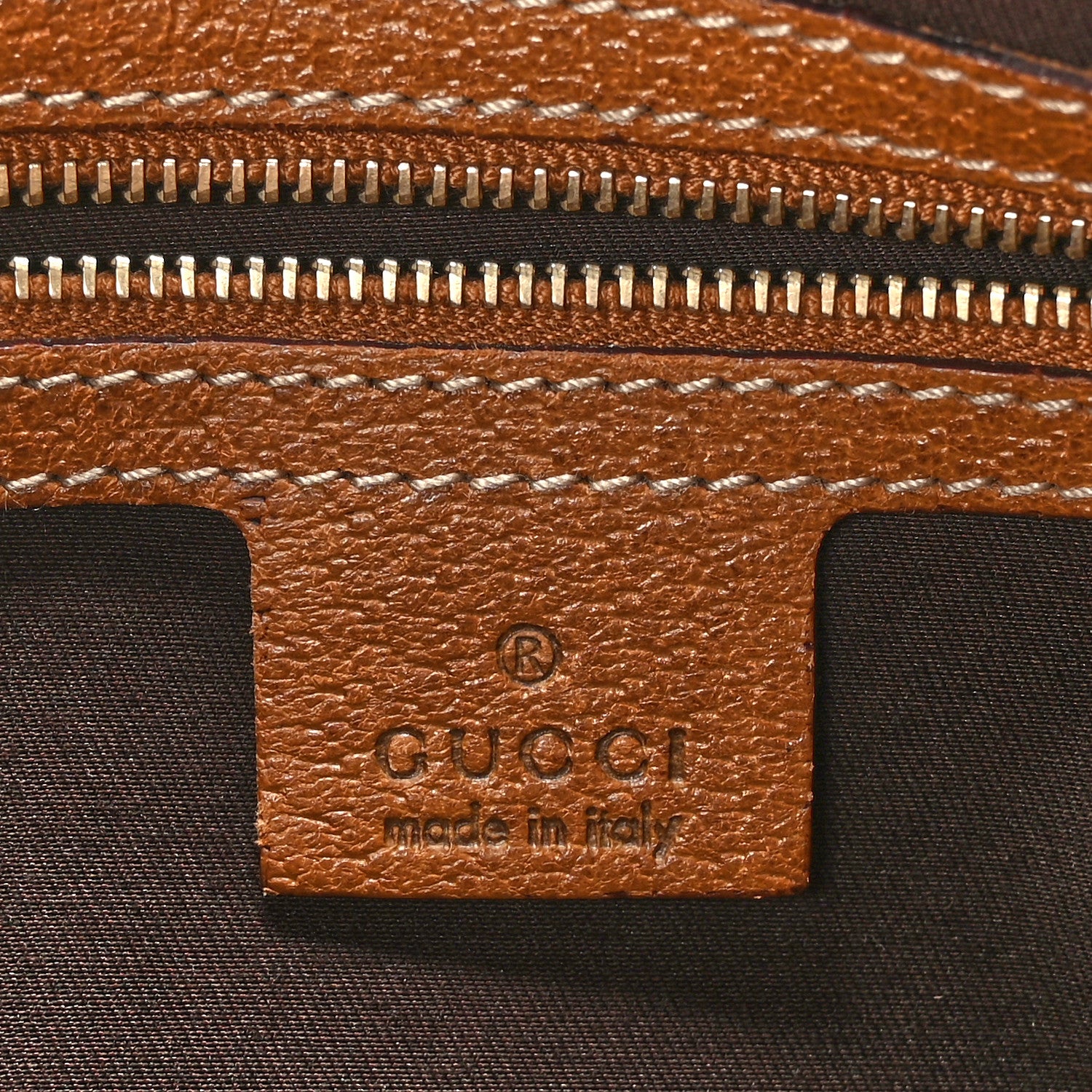 Gucci Monogram Calfskin Large Bardot Shoulder Bag Brown 6 of 9