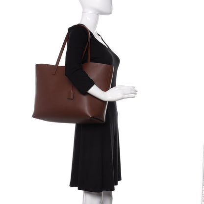 Saint Laurent Calfskin Large Shopping Tote Old Brandy 2 of 10