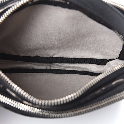 Jimmy Choo Metallic Nappa Camo Opal Crossbody Bag Black Gunmetal 4 of 10