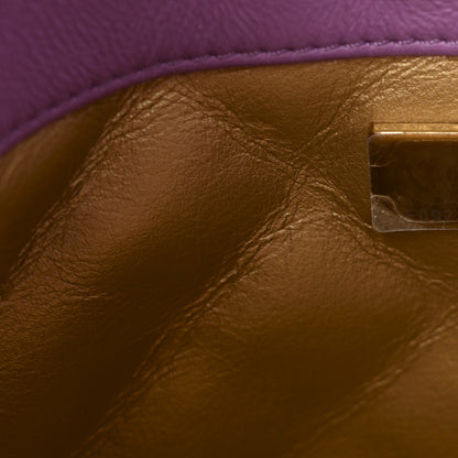 Chanel Lambskin Quilted Small Pearl Crush Hobo Purple 7 of 11