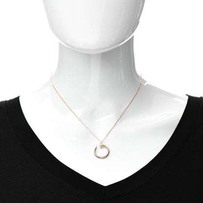 Cartier 18K Pink Gold Diamond Juste Un Clou Pendant Necklace 2 of 5