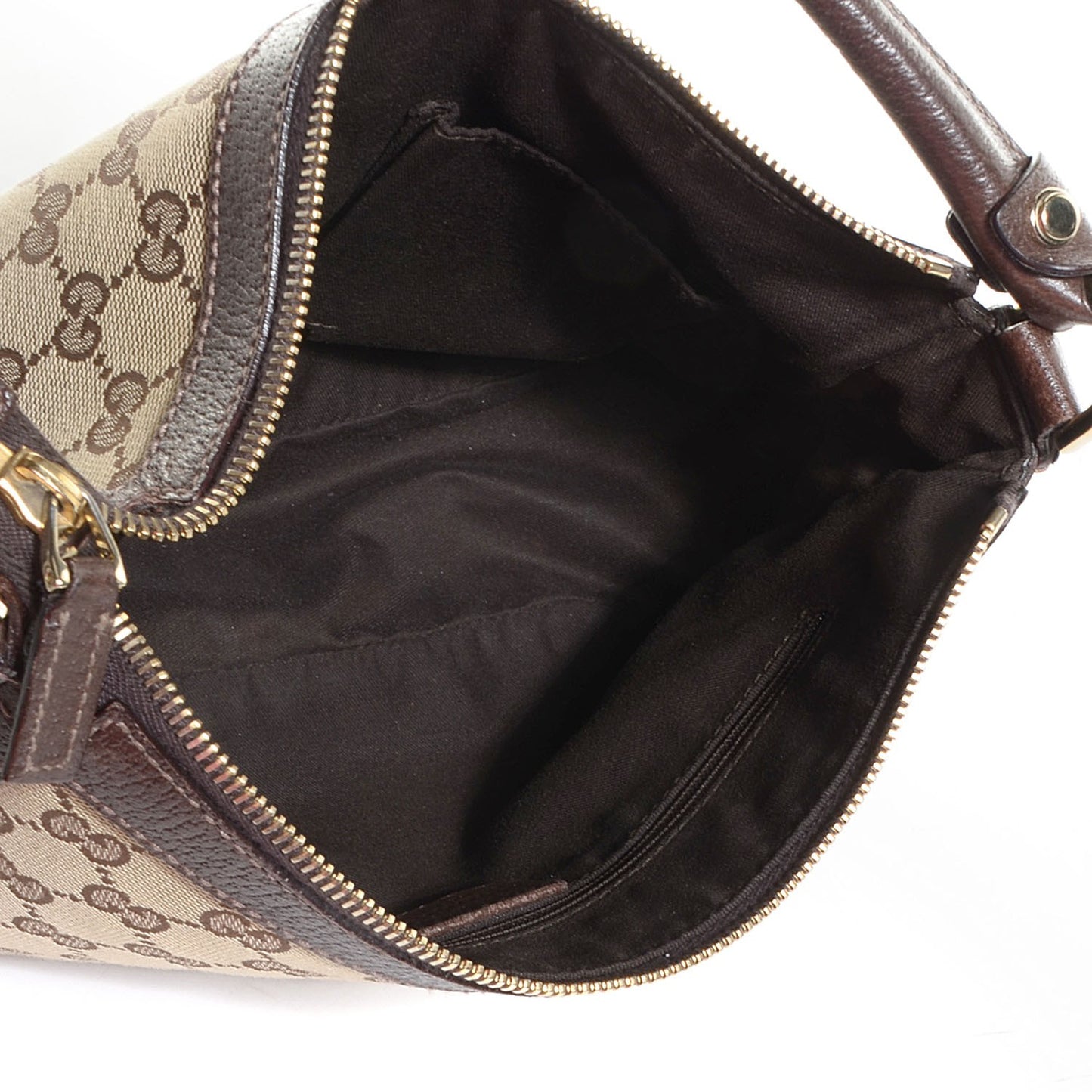 Monogram Abbey Shoulder Bag Dark Brown