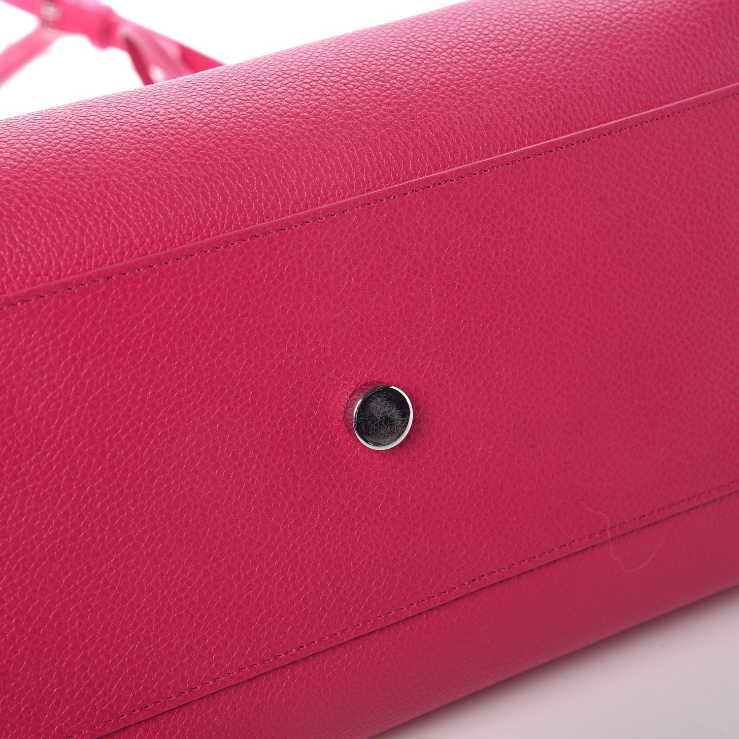 Saint Laurent Grained Calfskin Small Cabas Rive Gauche Bubblegum 10 of 10