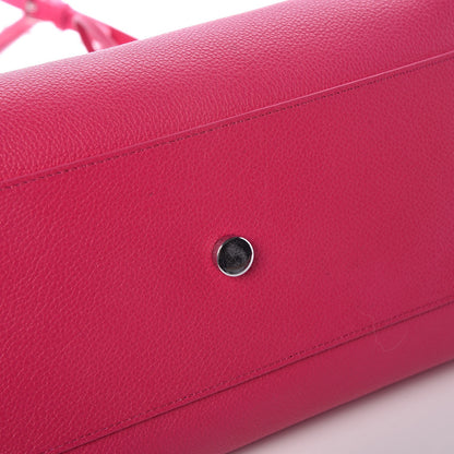 Saint Laurent Grained Calfskin Small Cabas Rive Gauche Bubblegum 10 of 10