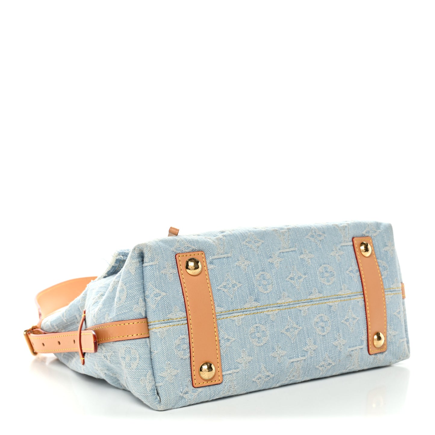 Monogram Denim CarryAll PM Sky Blue
