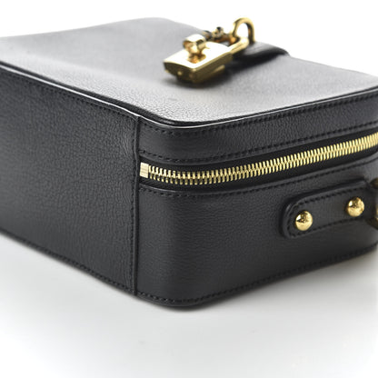 Dolce & Gabbana Drummed Calfskin Rosaria Shoulder Bag Black 7 of 9