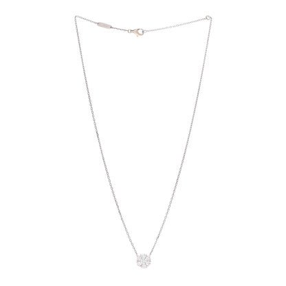 Van Cleef & Arpels 18K White Gold Diamond Fleurette Pendant Necklace 3 of 5