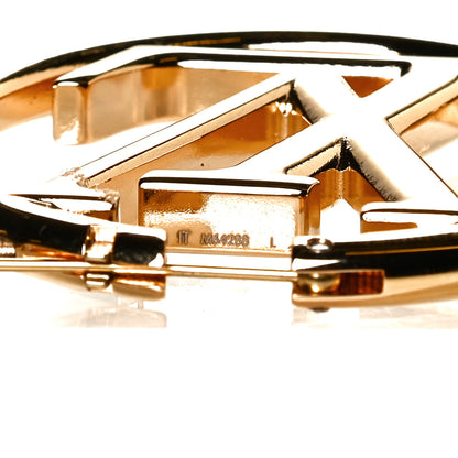 Louis Vuitton Metal Louise Hoop Earrings Gold 4 of 4