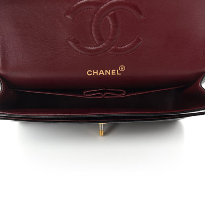 Chanel Lambskin Quilted Medium Double Flap Black 6 of 15