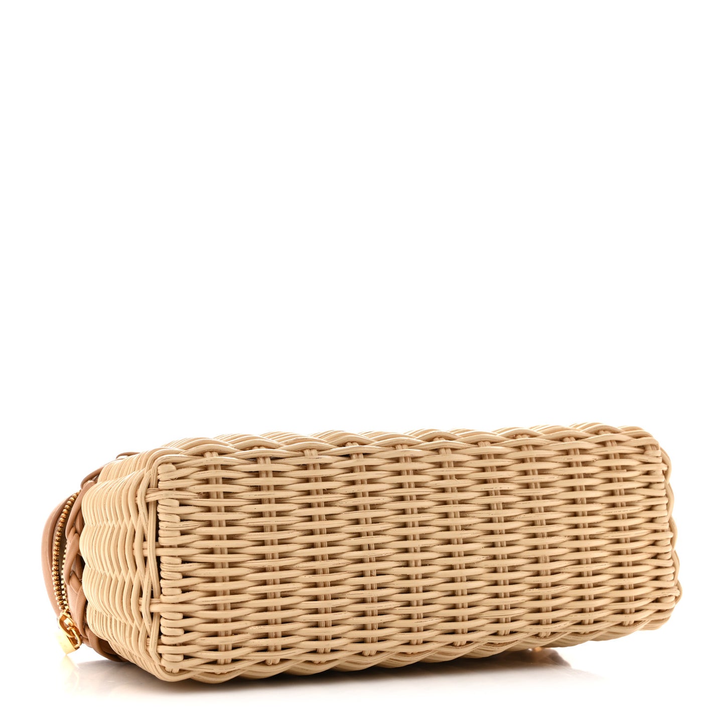 Wicker Calfskin L19 Extra Pocket Pouch Natural