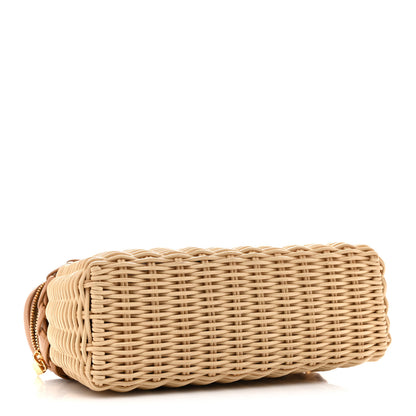 Loro Piana Wicker Calfskin L19 Extra Pocket Pouch Natural 4 of 9