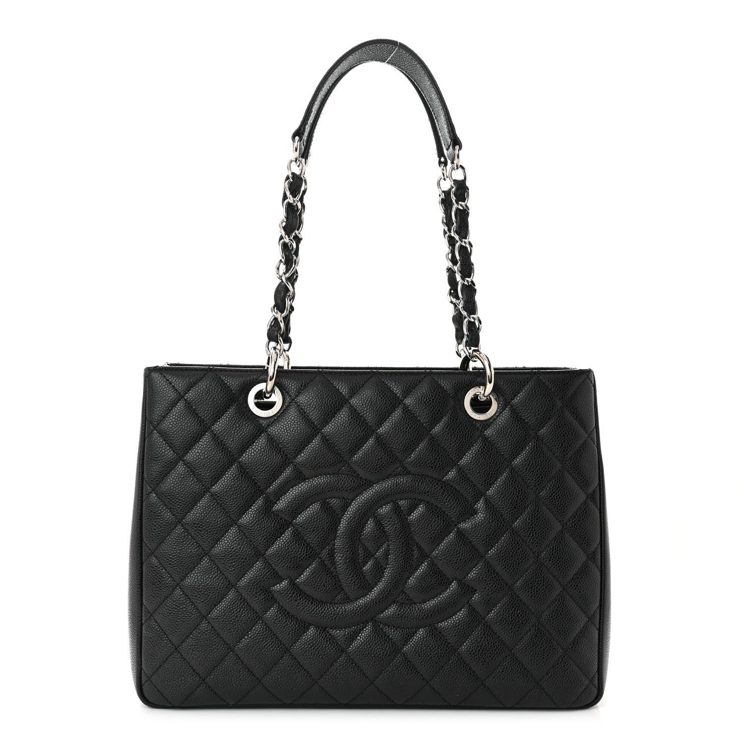 Chanel Caviar Quilted Grand Shopping Tote GST Black 1 of 11