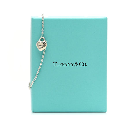 Tiffany Sterling Silver Return To Tiffany Full Heart Chain Bracelet 5 of 5
