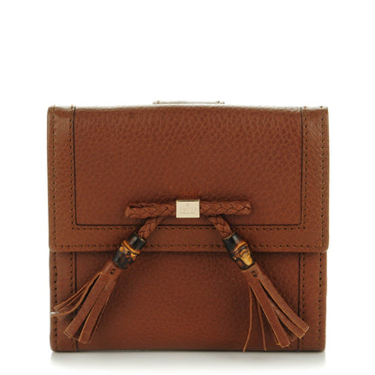 Gucci Cellarius Calfskin Bella French Wallet Cuir 1 of 7