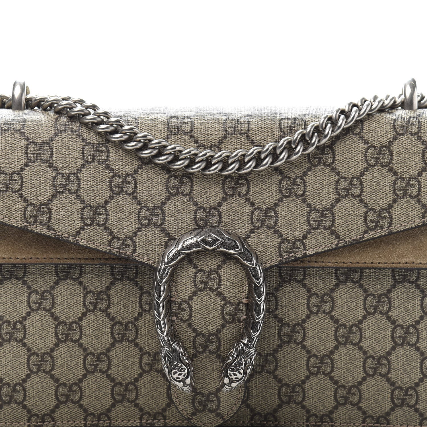 Gucci GG Supreme Monogram Small Dionysus Shoulder Bag Taupe 14 of 14