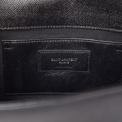 Saint Laurent Grain De Poudre Medium Classic Monogram Kate Double Handle Satchel Black 7 of 8