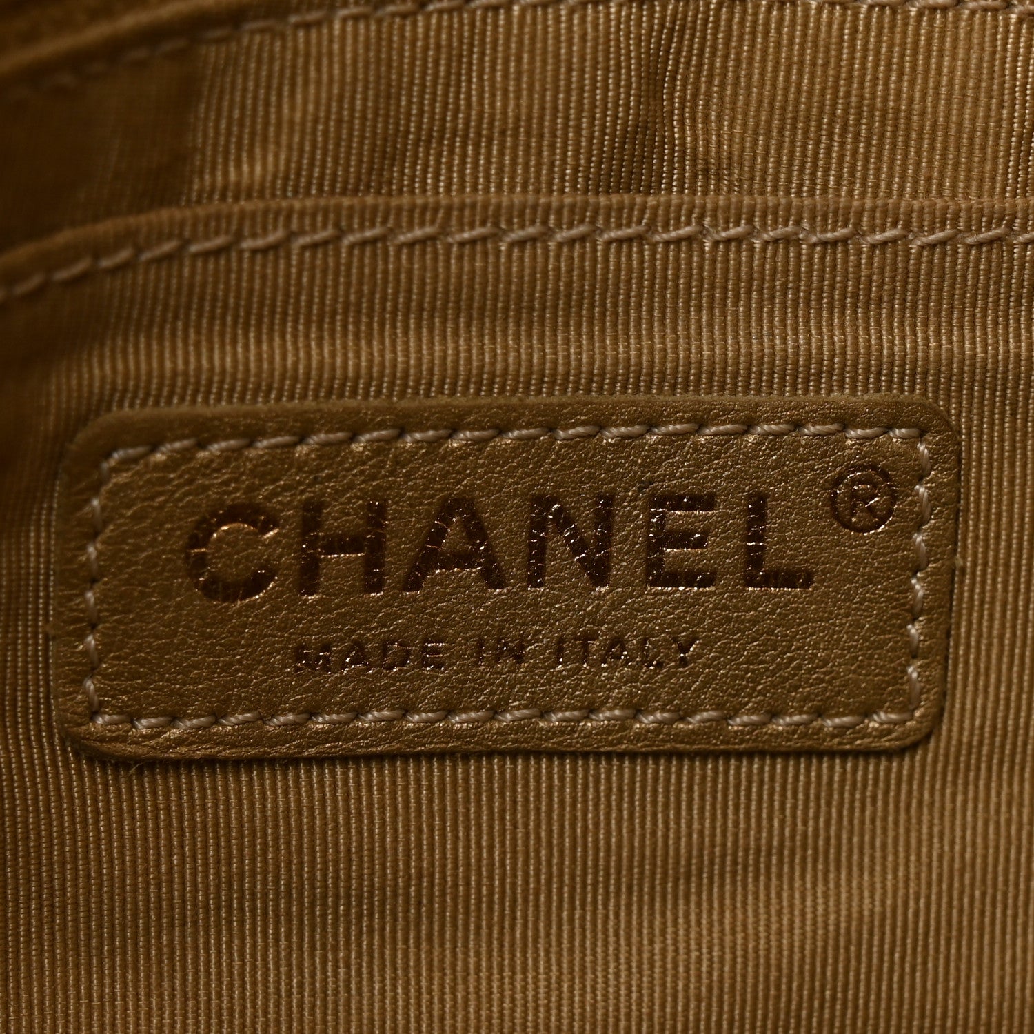 Chanel Metallic Calfskin Quilted Small XXL Travel Flap Bag Gold 6 of 10