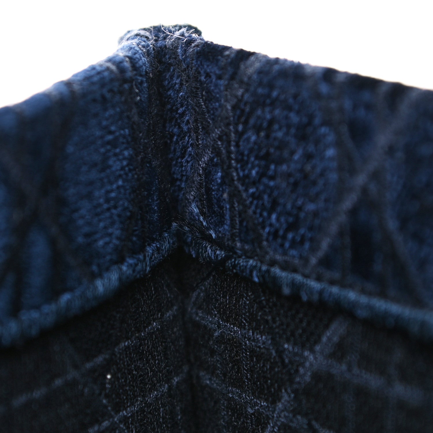 Christian Dior Velvet Cannage Large Book Tote Navy Blue 14 of 17