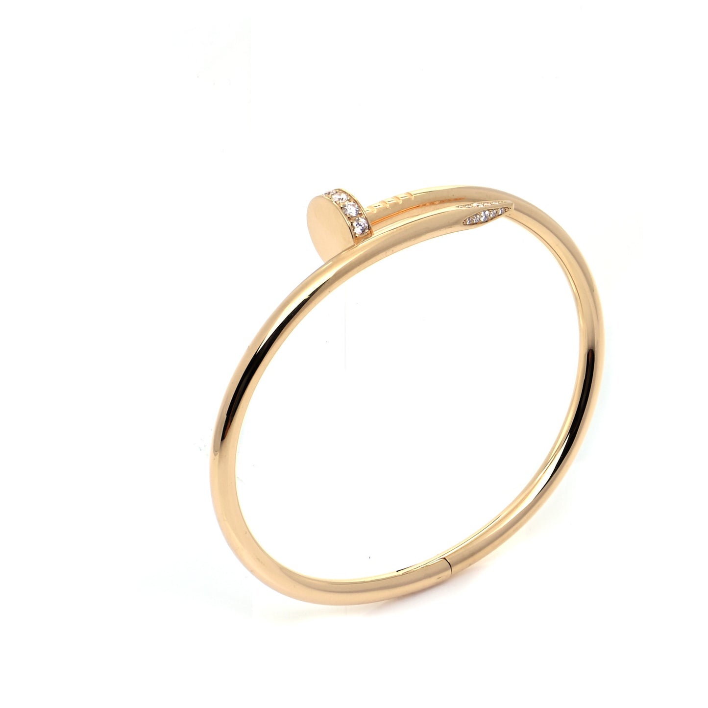 18K Yellow Gold Diamond Juste Un Clou Bracelet 17