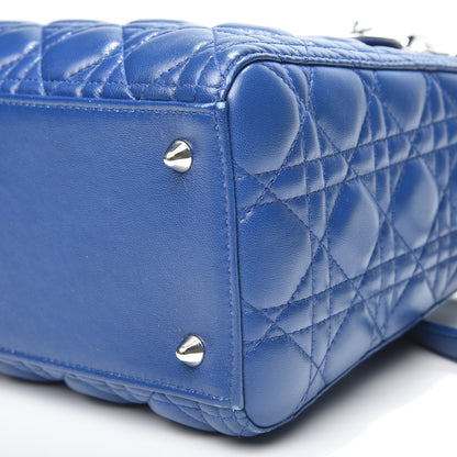 Christian Dior Lambskin Cannage Medium Lady Dior Blue Pastel 6 of 8