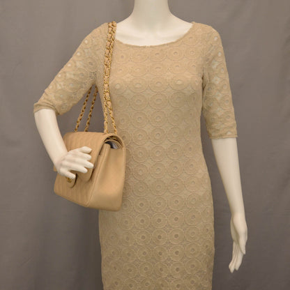 Chanel Caviar Jumbo Double Flap Beige 2 of 10
