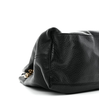 Gucci Pebbled Calfskin Medium Soho Chain Shoulder Bag Black 17 of 19