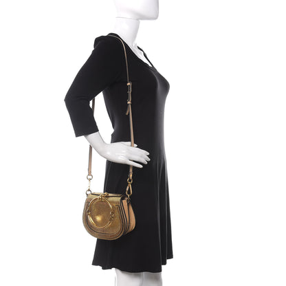 Chloe Metallic Calfskin Small Nile Bracelet Bag Gold 2 of 10