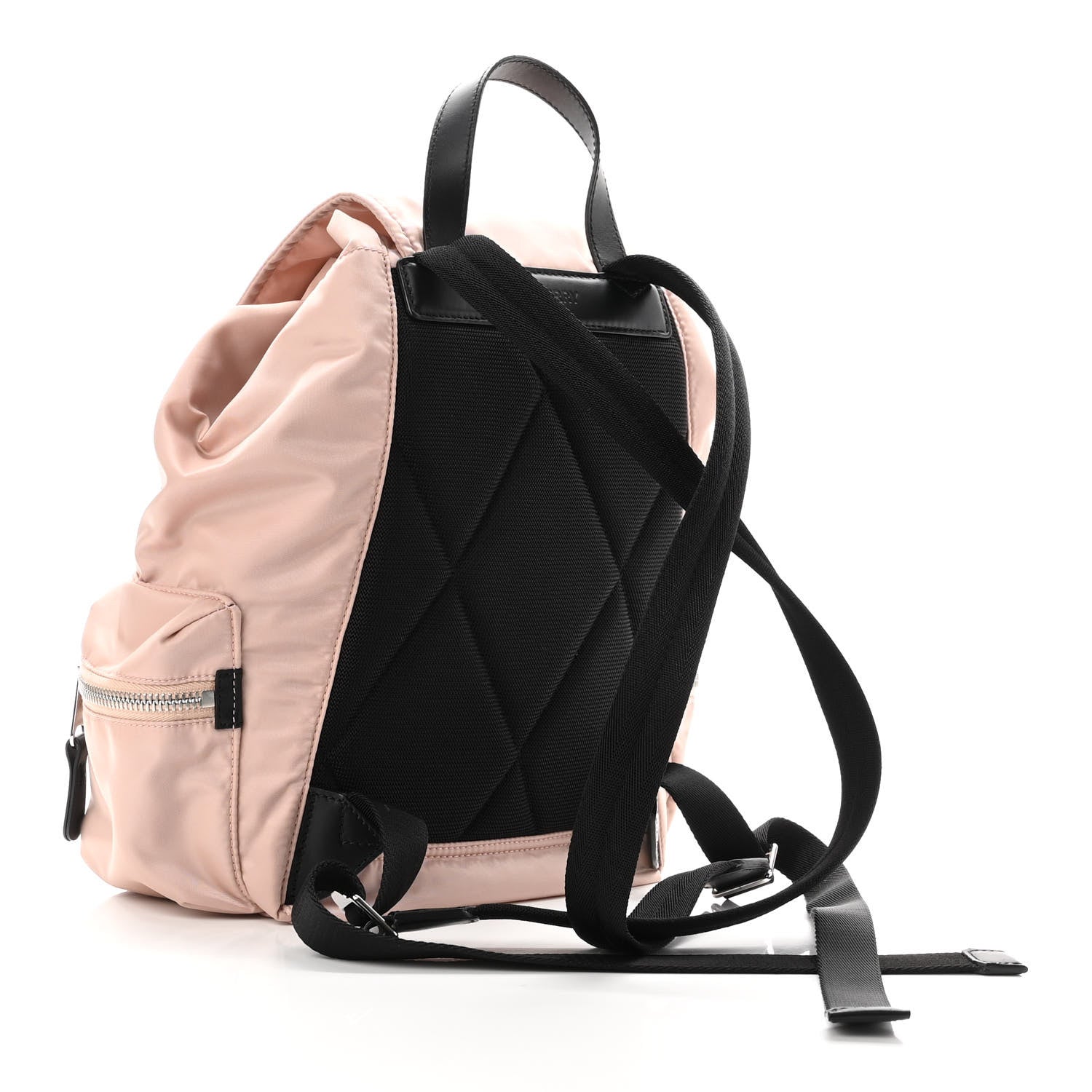 Burberry Nylon Logo Print Medium Rucksack Backpack Rose Beige 3 of 9