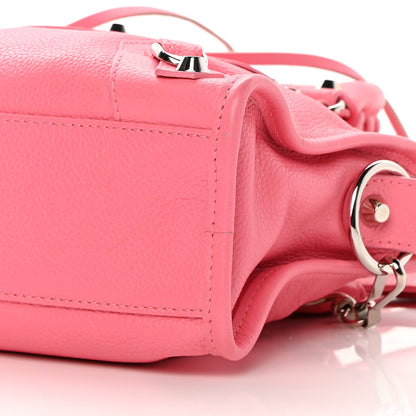 Balenciaga Veau Gravier Classic Silver Hardware Mini City Rose Dragee 10 of 11