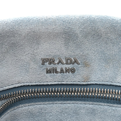 Prada Glace Calf Etiquette Flap Pomice Astrale 8 of 15