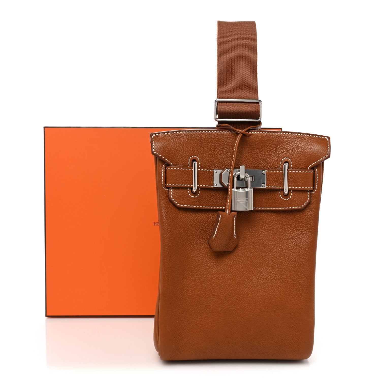 Hermes Natural Barenia Faubourg Hac A Dos PM Backpack Fauve 15 of 15