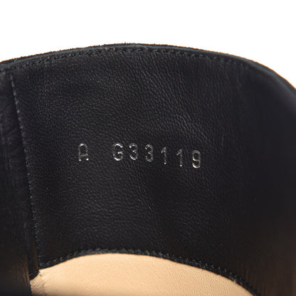 Chanel Suede Calfskin Satin Gabrielle Cap Toe Short Boots 38 Black 11 of 12