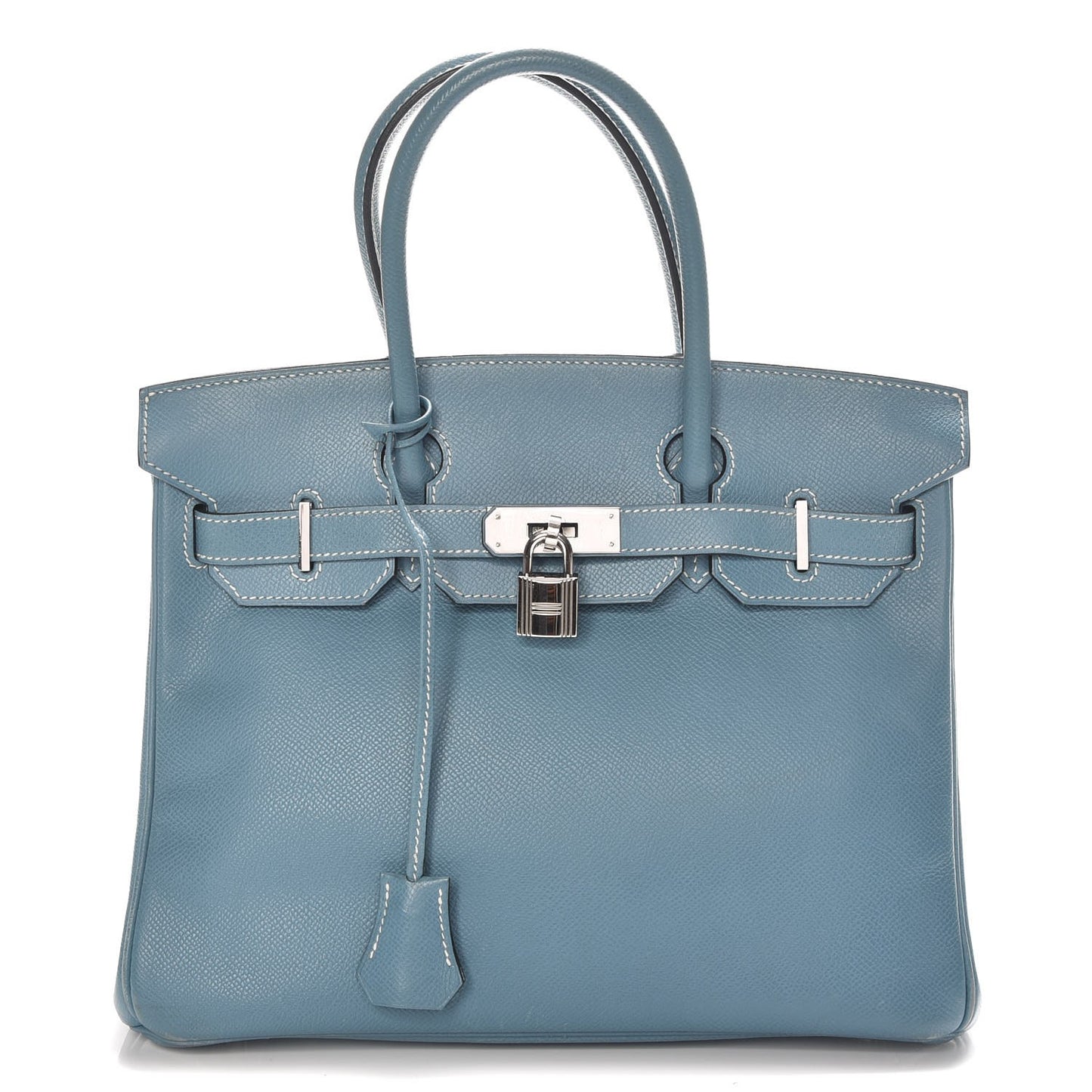 Epsom Birkin 30 Blue Jean