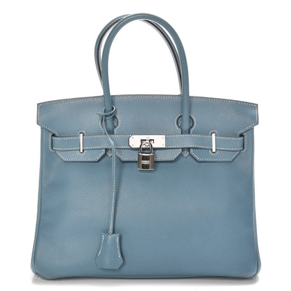 Hermes Epsom Birkin 30 Blue Jean 1 of 34