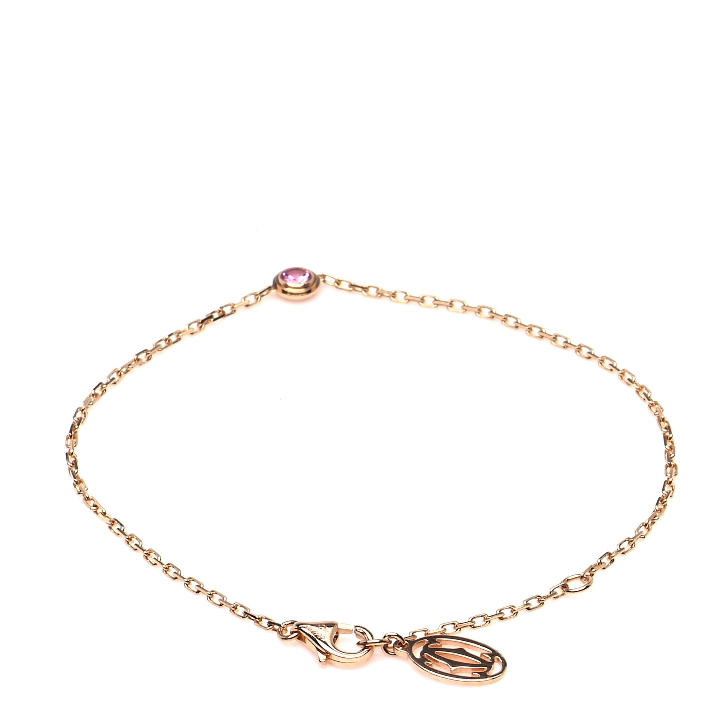 18K Pink Gold Pink Sapphire D'Amour Bracelet