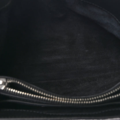 Saint Laurent Metallic Calfskin Y Quilted Monogram Small Loulou Chain Satchel Acciaio 5 of 11