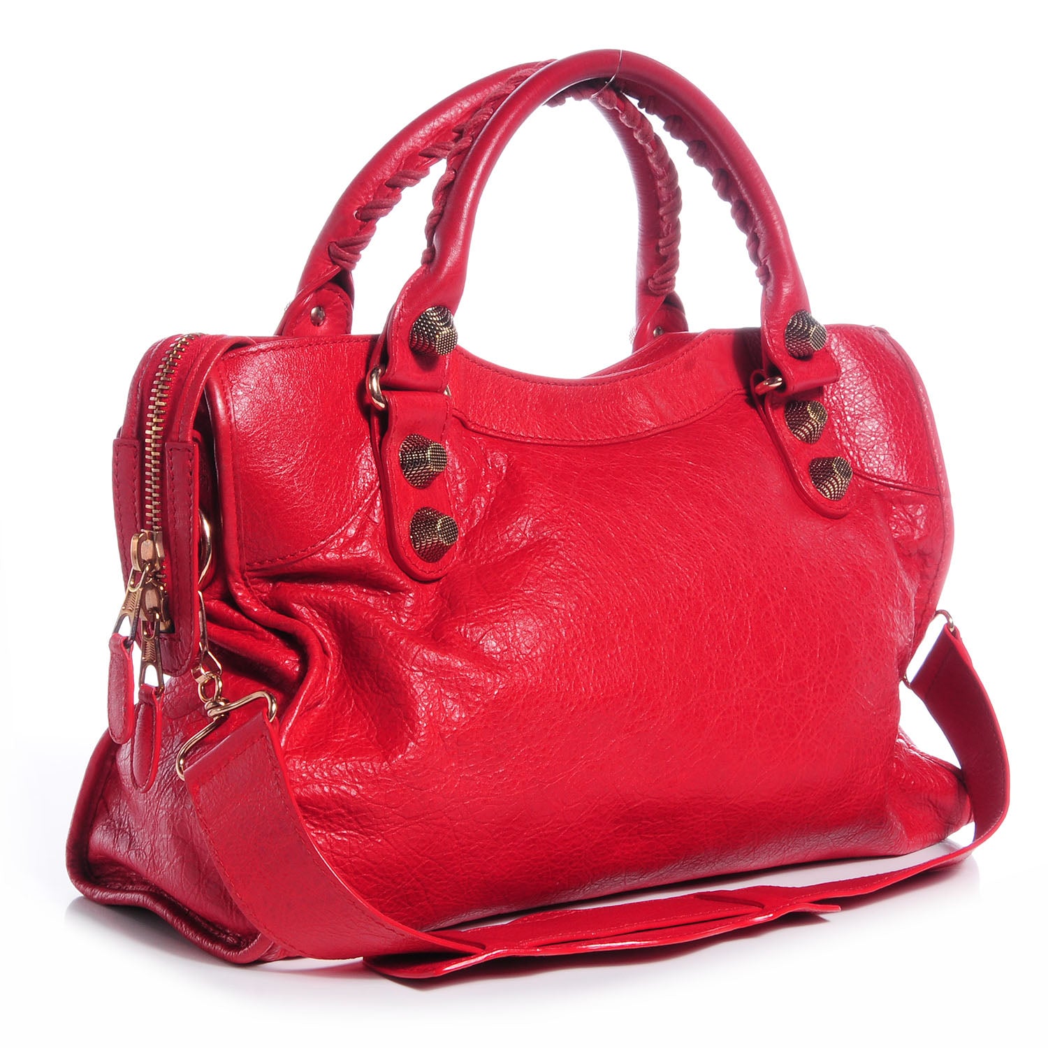 Balenciaga Agneau Giant 21 Rose Gold Hardware City Rouge Coquelicot 3 of 9