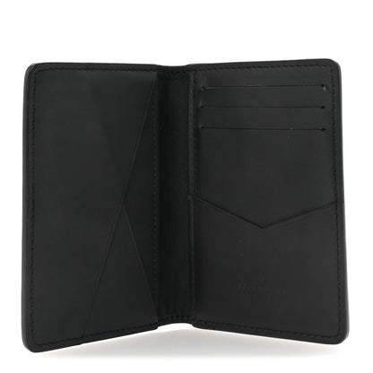 Louis Vuitton Calfskin Monogram Shadow Pocket Organizer Black 5 of 7