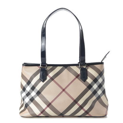 Burberry Nova Check Small Nickie Tote Blue 1 of 10