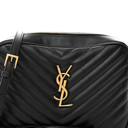 Saint Laurent Calfskin Matelasse Monogram Lou Camera Bag Black 8 of 11