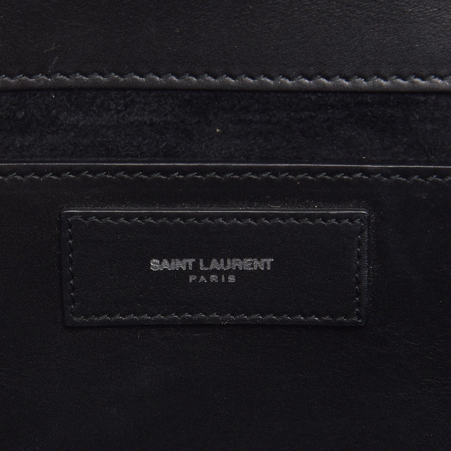 Saint Laurent Calfskin Classic Betty Clutch Black 6 of 10