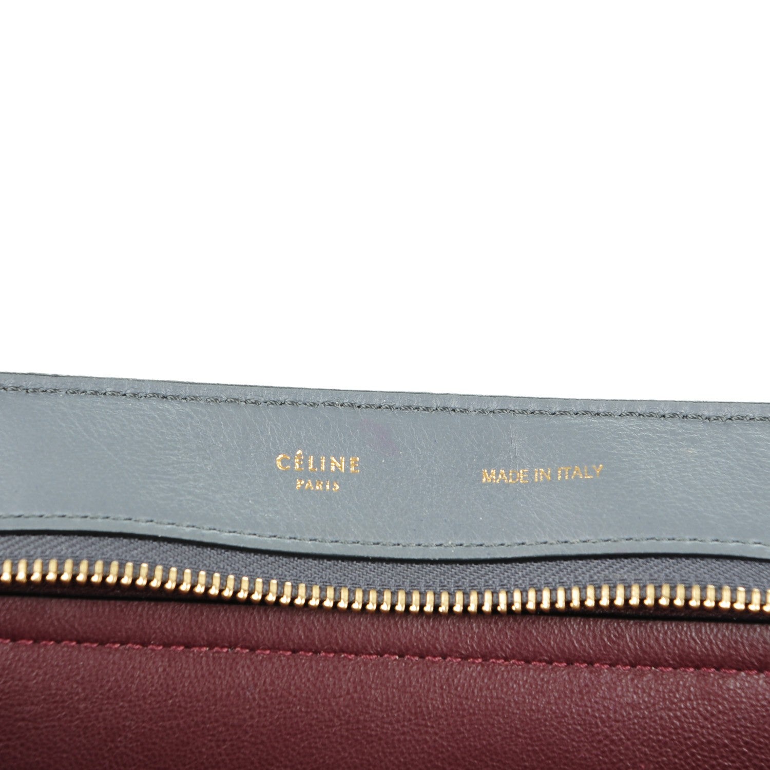 Celine Smooth Calfskin Suede Medium Tri-Color Trapeze Yellow 6 of 9